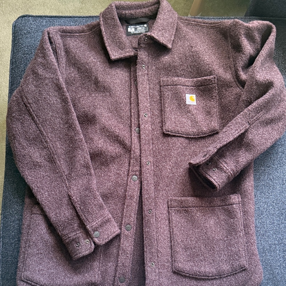 Carhartt Women’s Purple Wool-Blend Work Shirt Jacket